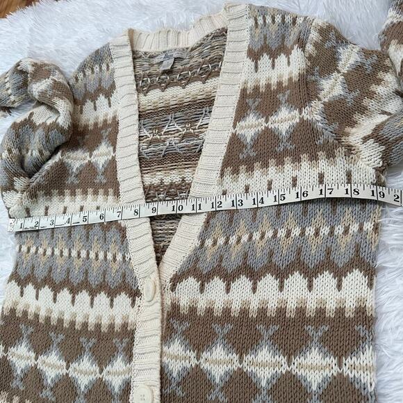 G. H. Bass Knit Cardigan Size Large Cotton Blend - Picture 5 of 8